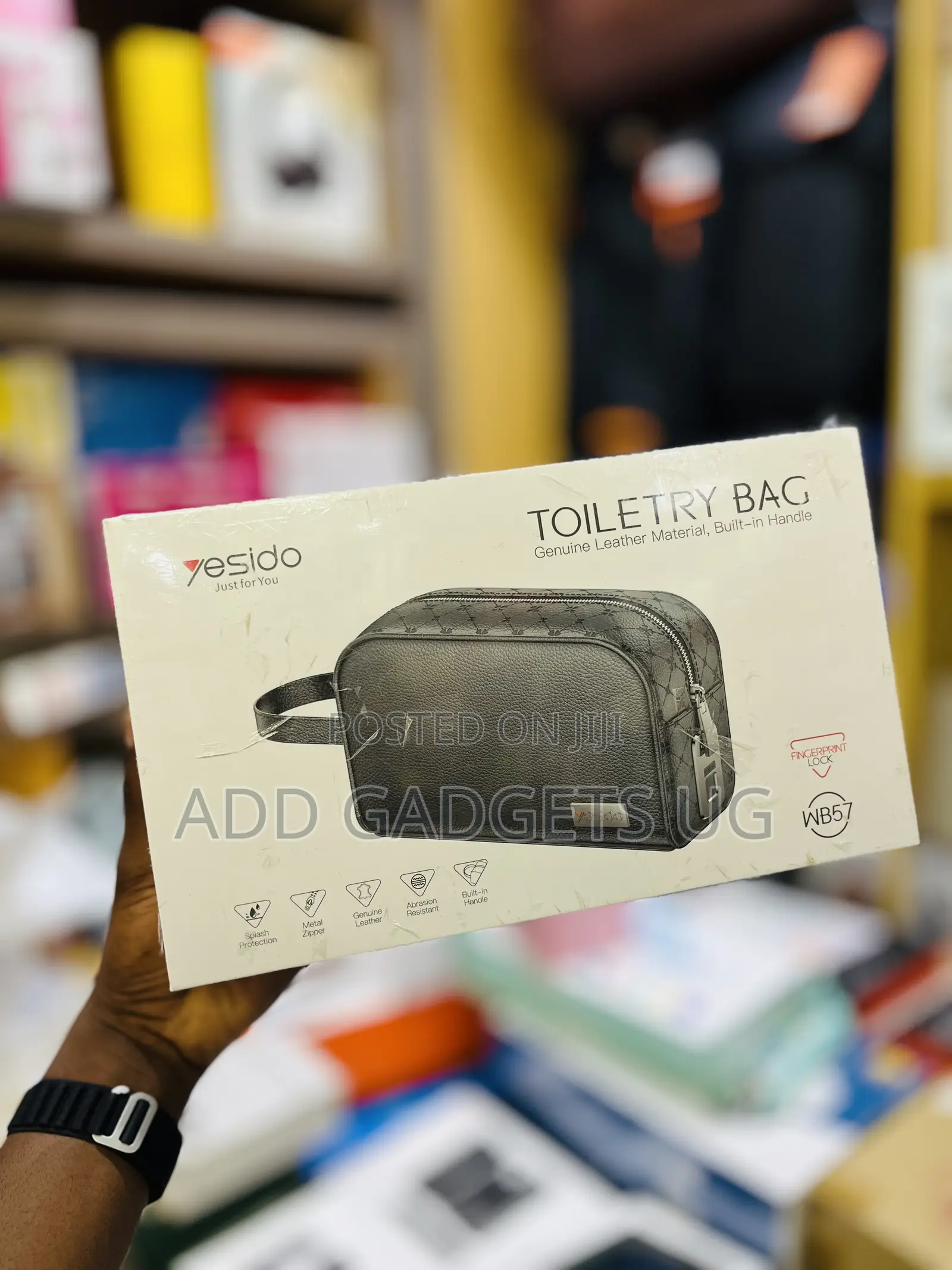 Yesido Toiletry Finger Print Bag