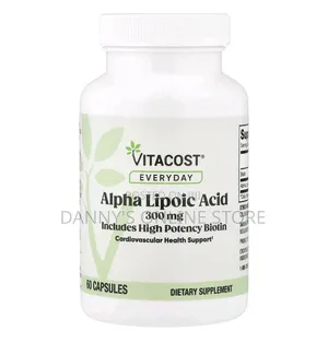 Alpha Lipoic Acid With Biotin, 300 Mg, 60 Capsules