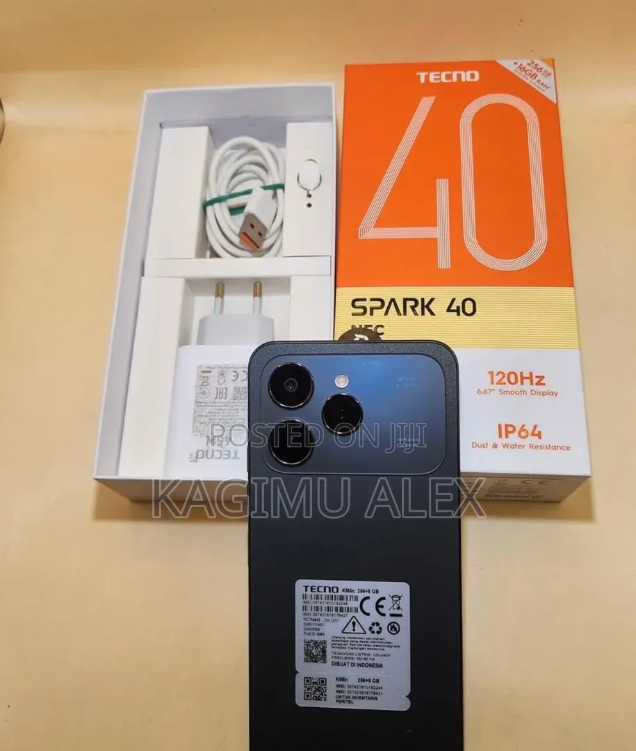 New Tecno Spark 40 256 GB Black