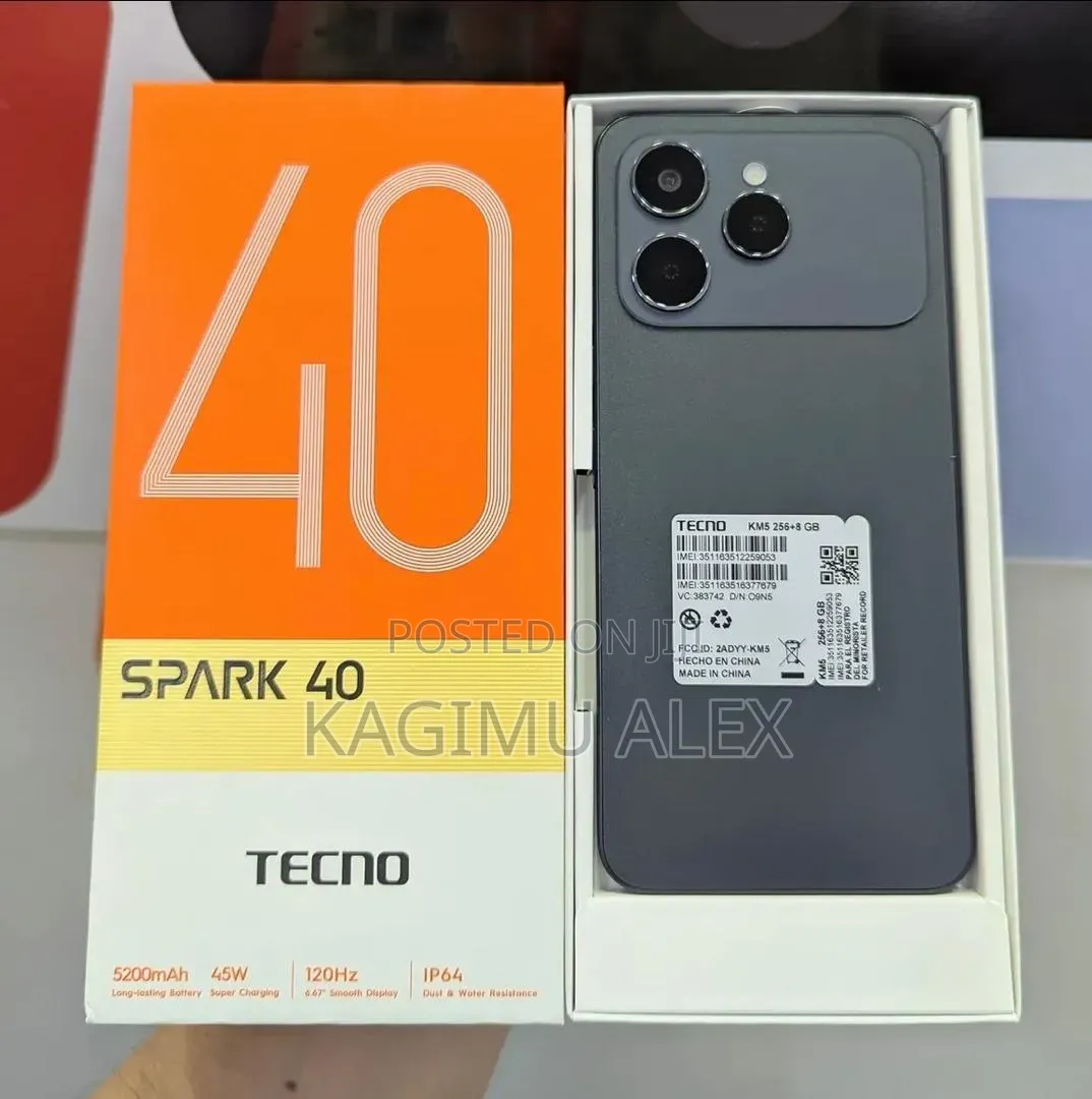 New Tecno Spark 40 256 GB Black
