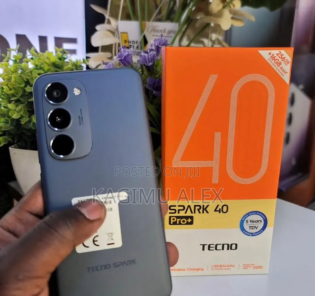 New Tecno Spark 40 Pro+ 256 GB Black