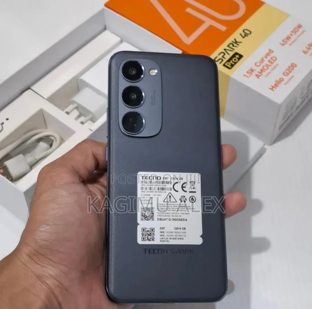 New Tecno Spark 40 Pro+ 256 GB Black