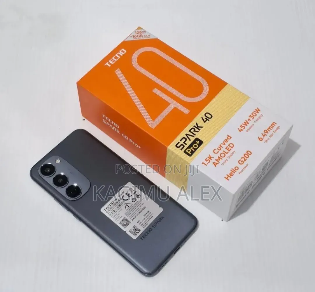 New Tecno Spark 40 Pro+ 256 GB Black