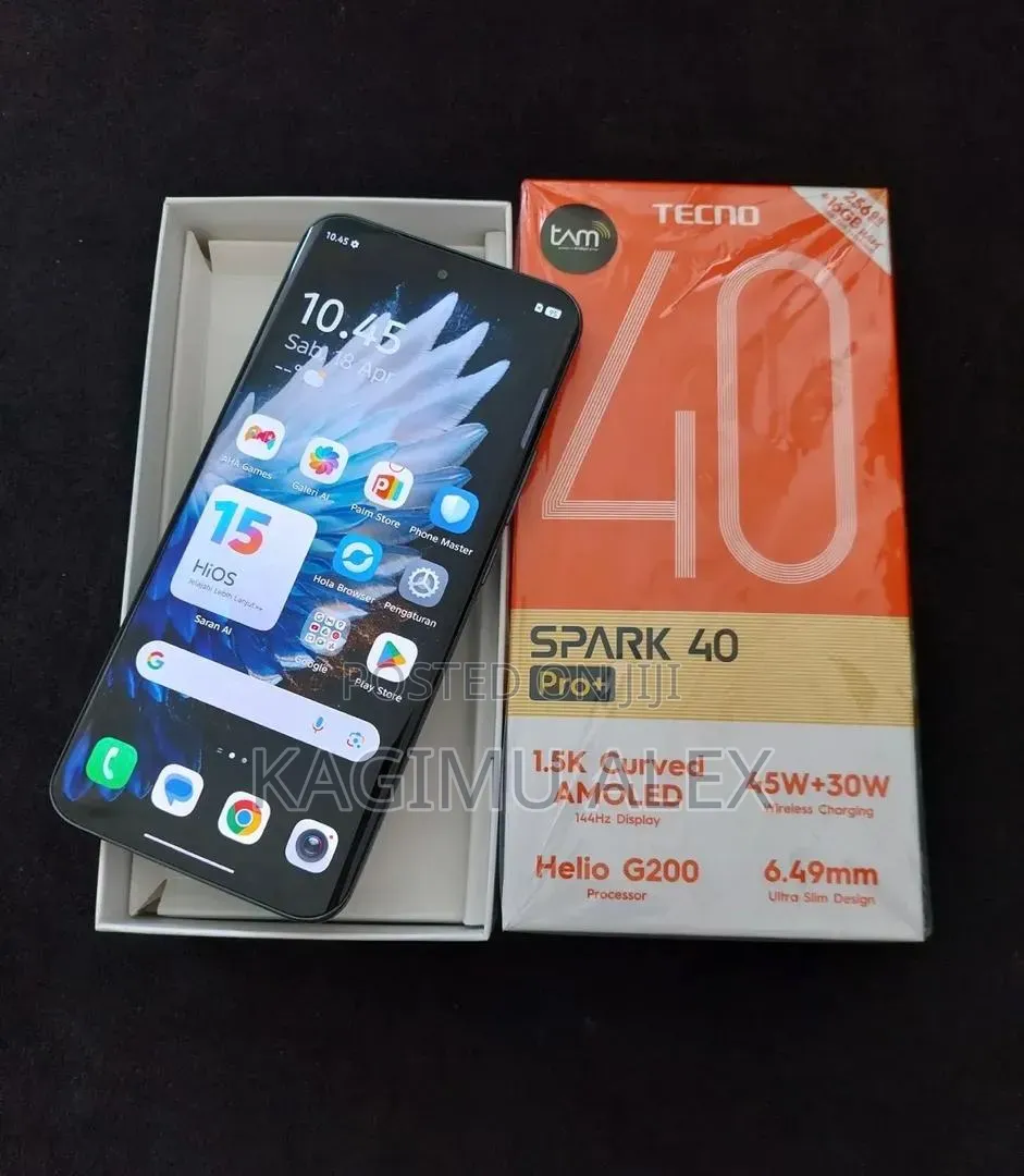 New Tecno Spark 40 Pro+ 256 GB Black