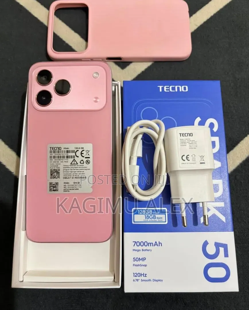 New Tecno Spark 50 128 GB Pink