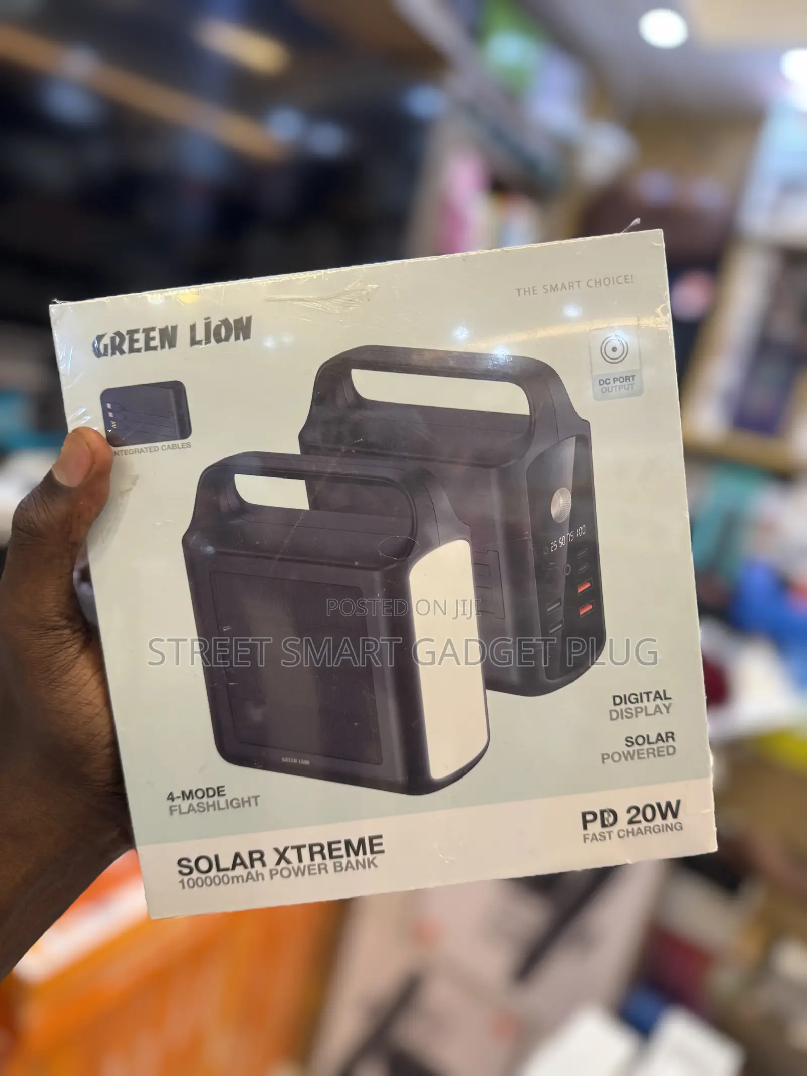 Greenlion Solar Extreme 100,000mah Solar Power Bank 20watts PD