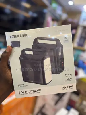 Greenlion Solar Extreme 100,000mah Solar Power Bank 20watts PD