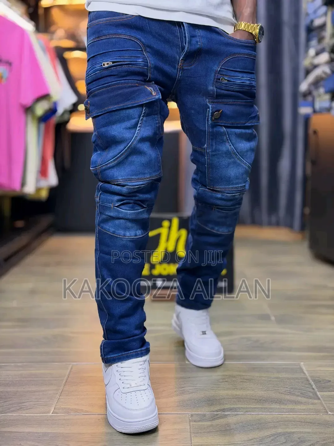 Denim Stretcher Pants