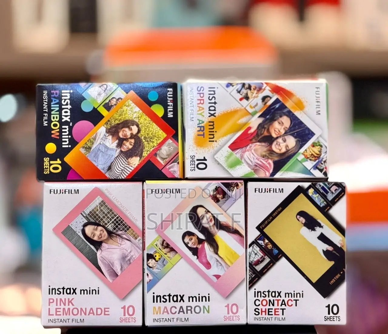 Fujifilm Instax Mini Film With Colored Boarders