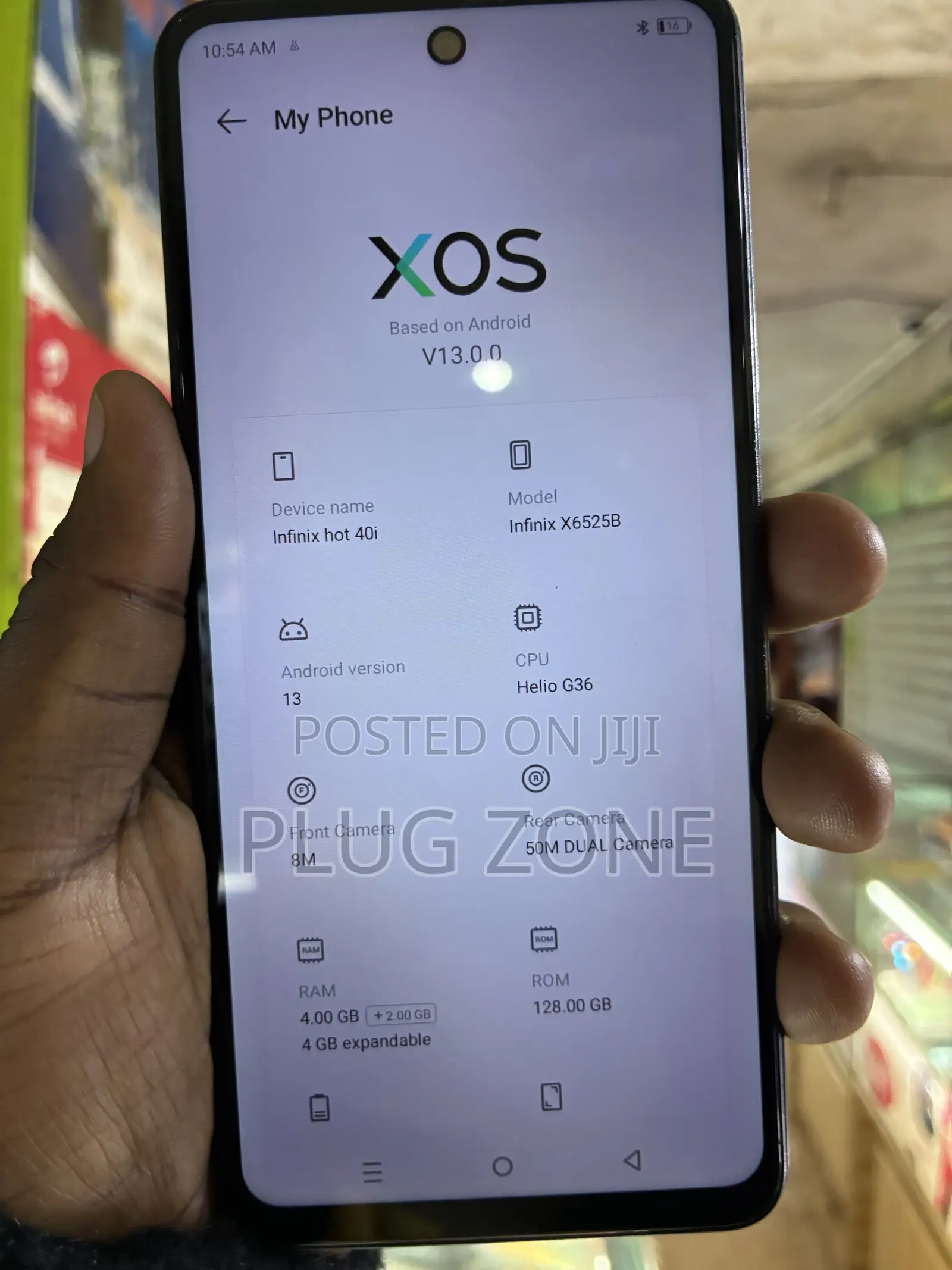 New Infinix Hot 40i 128 GB Black
