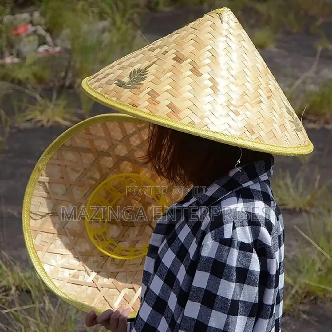 Traditional Chinese Hand Woven Bamboo Conical Hat