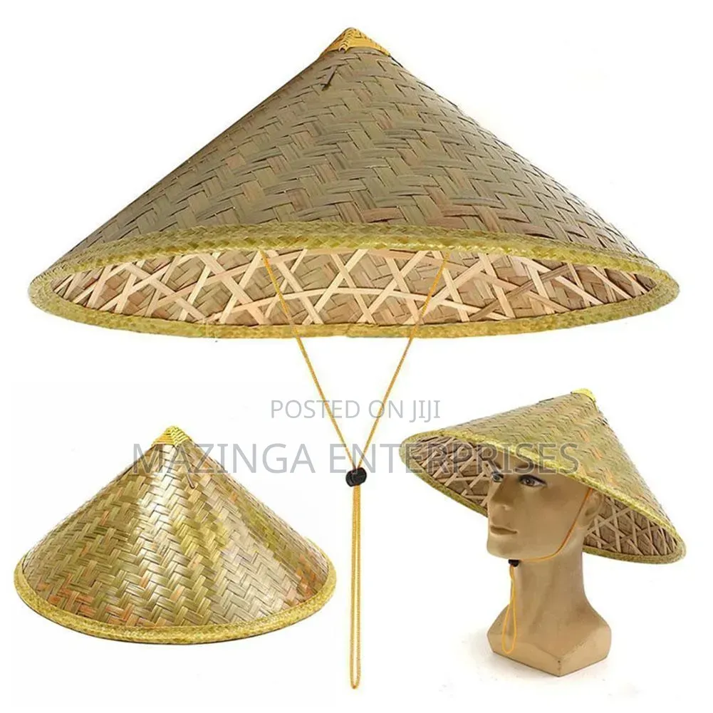 Traditional Chinese Hand Woven Bamboo Conical Hat