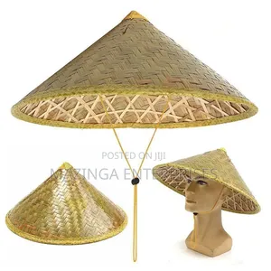 Traditional Chinese Hand Woven Bamboo Conical Hat