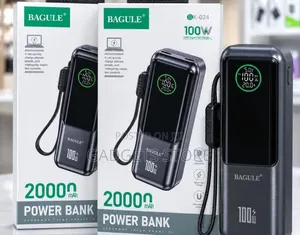Bagule BK-024 20000mAh 100W Super Fast Charging Power Bank