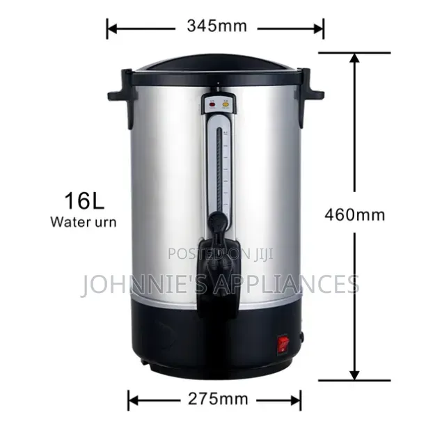 15L Stainless Steel Electric Hot Water Urn / Beverage Boiler With Tap