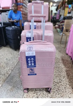 4pcs in 1set / Noble Rubber Plastic Suitcases Full Set
