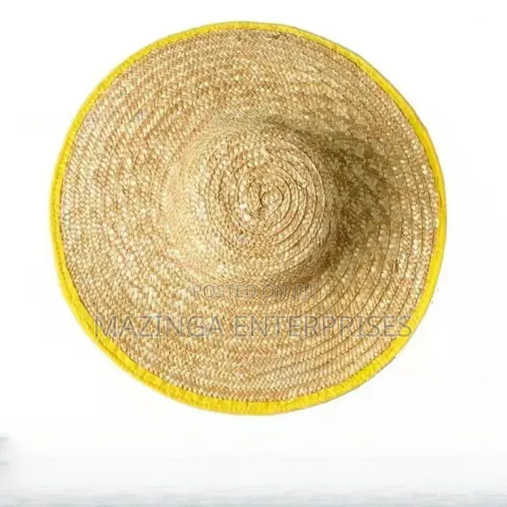 Chinese Wide Woven Straw Farmer's Sun Hat for Construction,gardening