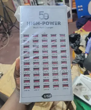 50-Port High-Power Multi-Port USB Charger Station.