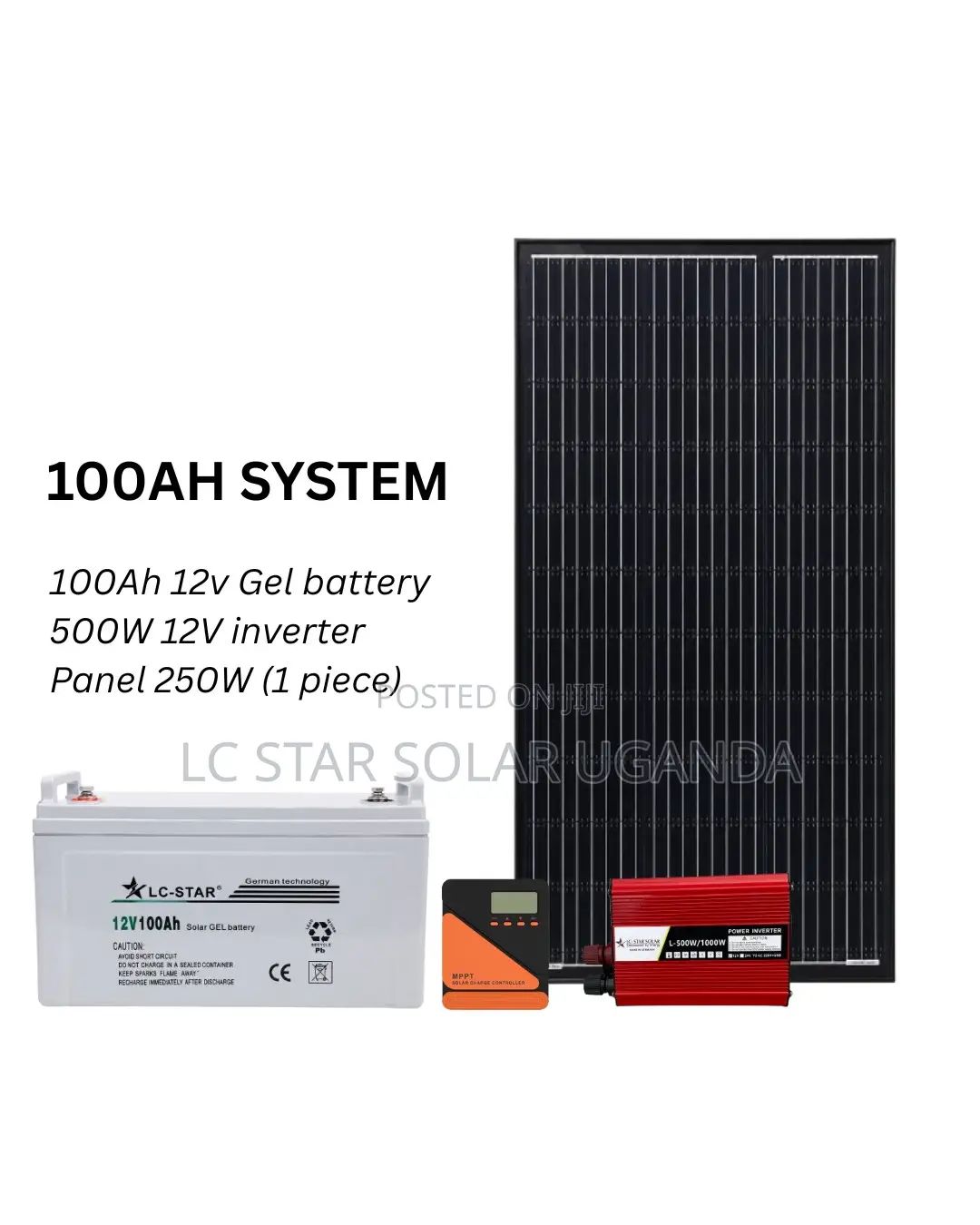 100Ah Complete Solar System