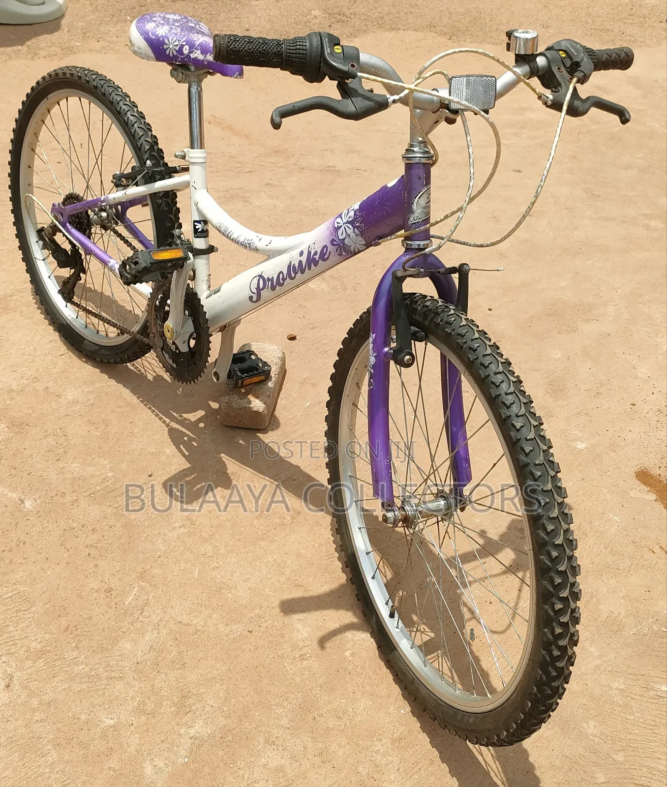 UK ProBike Melody Purple and White Youth/Kids Mountain Bike, 24inch.