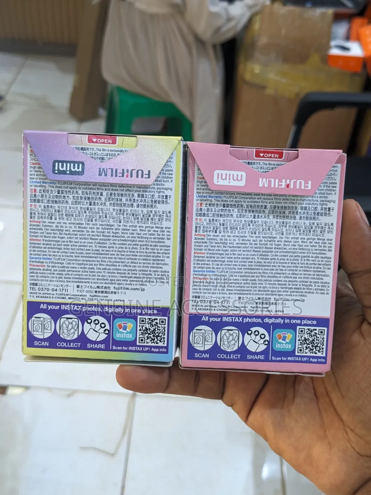 Fujifilm Instax Mini Film With Colored Borders