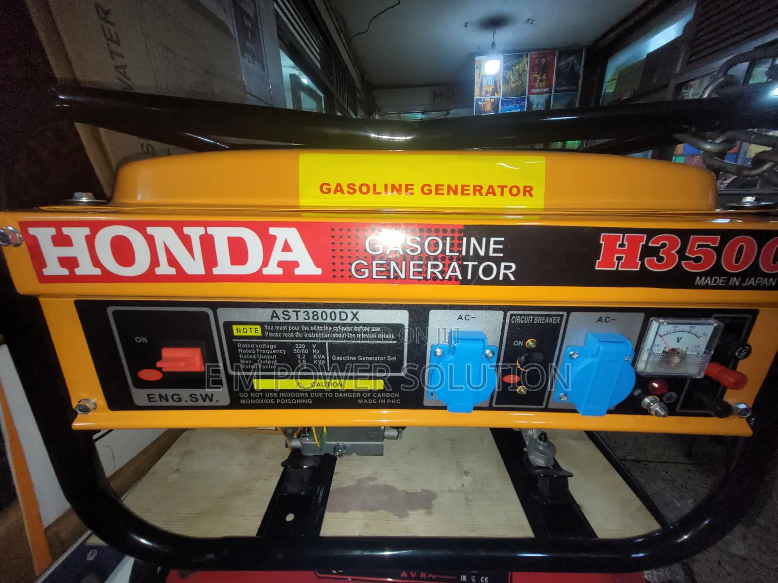 Honda Gasoline Generator H3500 Made in Japan