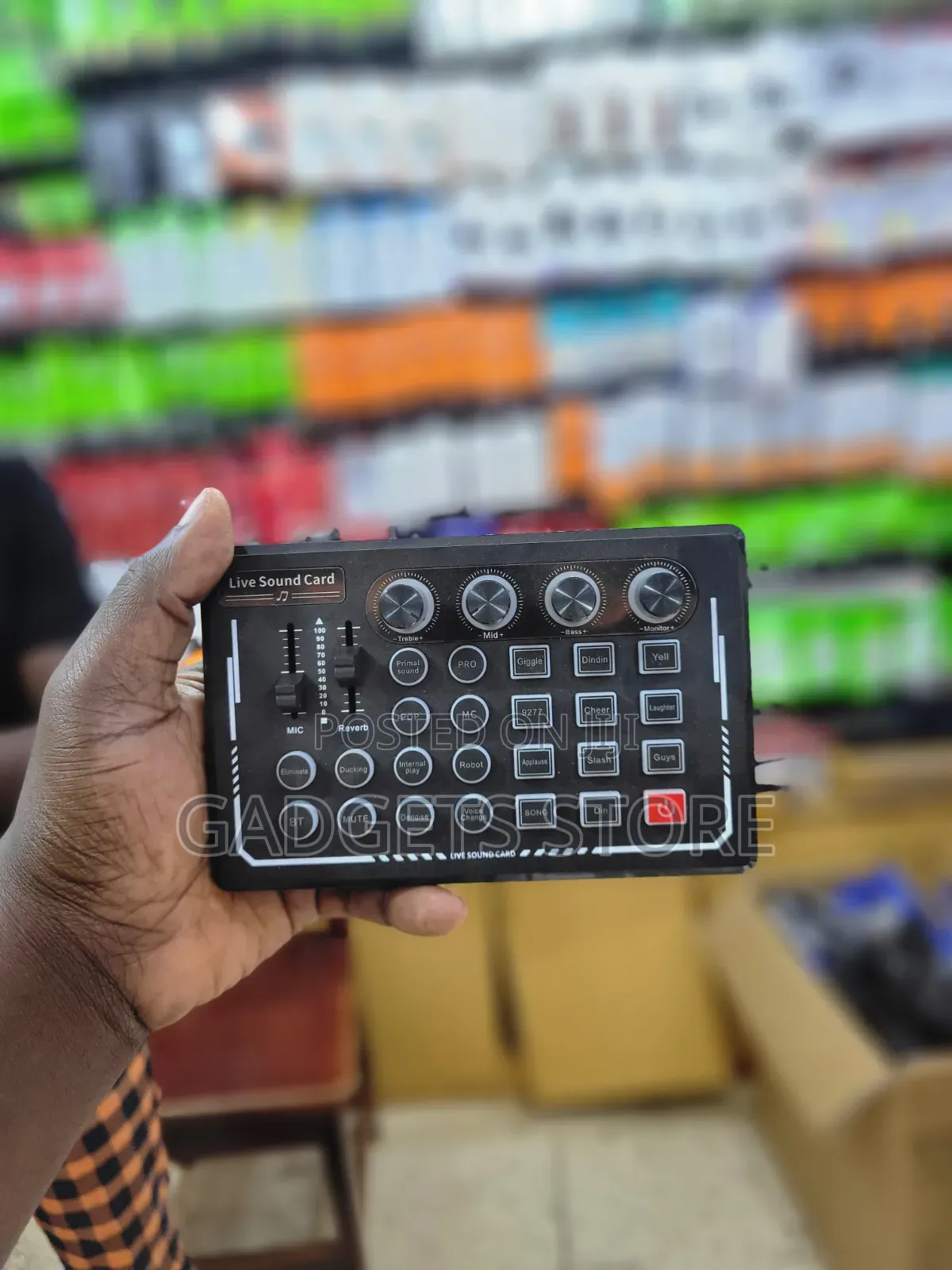 Portable External Live Sound Card,