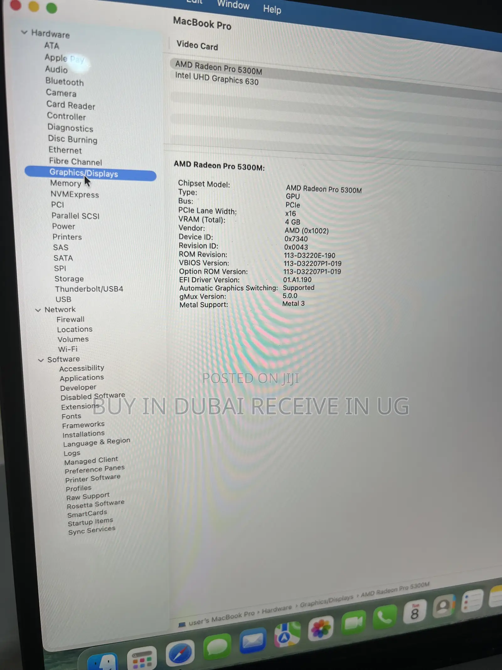 Laptop Apple MacBook Pro 2019 16GB Intel Core i7 SSD 512GB