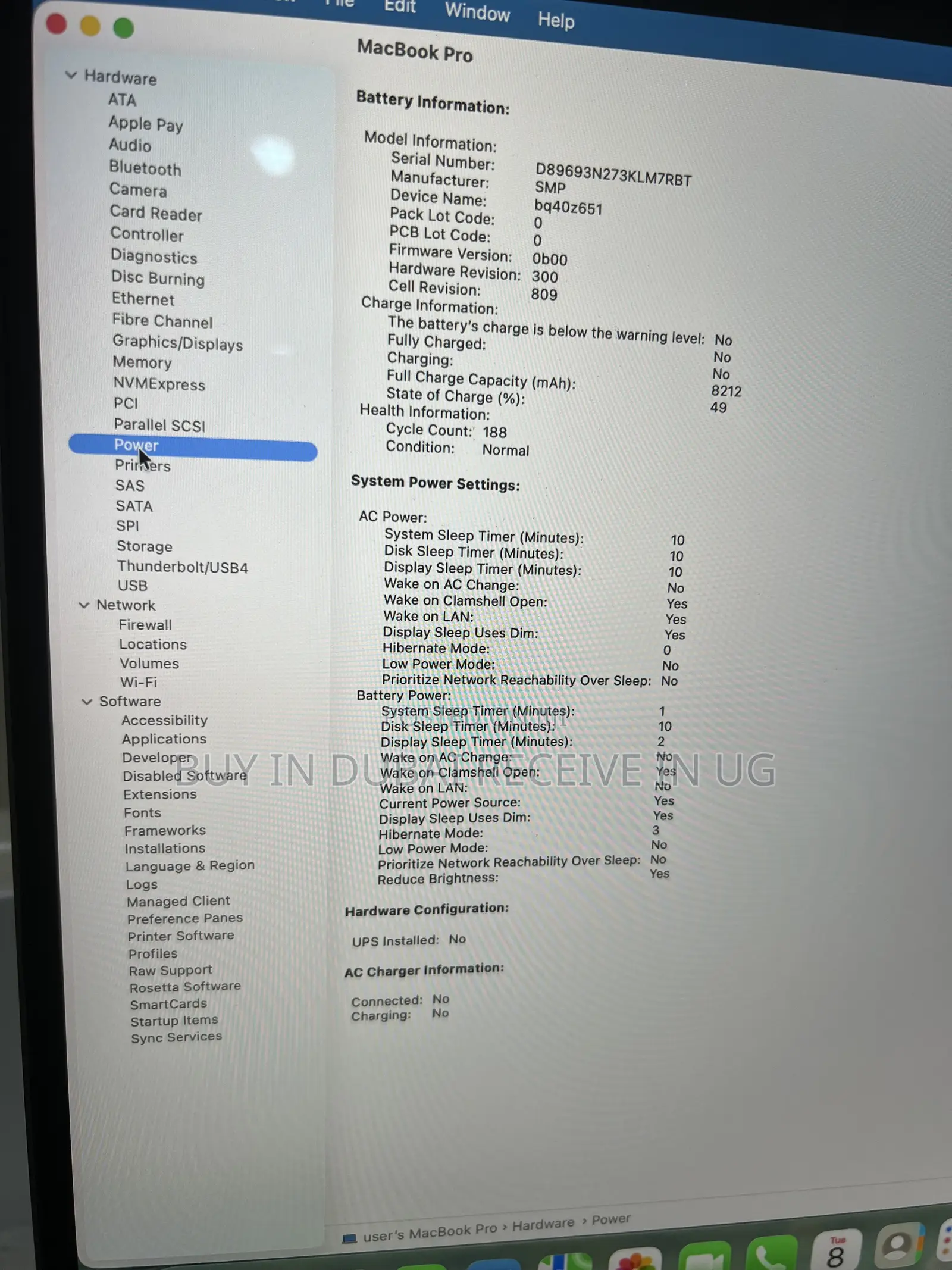 Laptop Apple MacBook Pro 2019 16GB Intel Core i7 SSD 512GB
