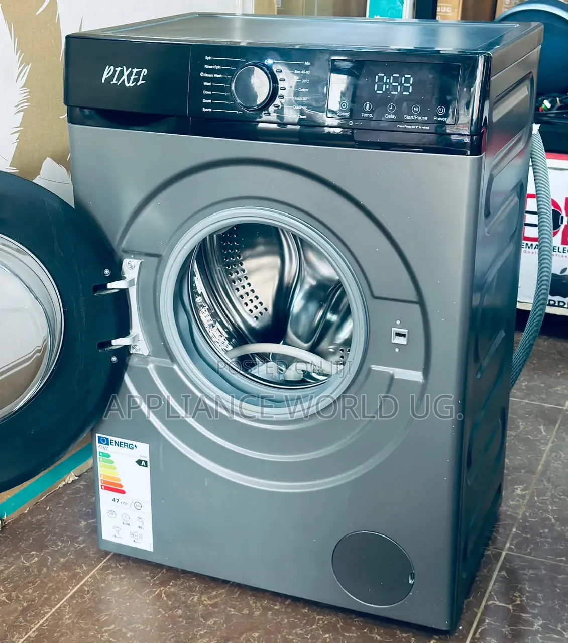 Brand New Pixels 8kgs Front Loader Washing Machine at Discount Price