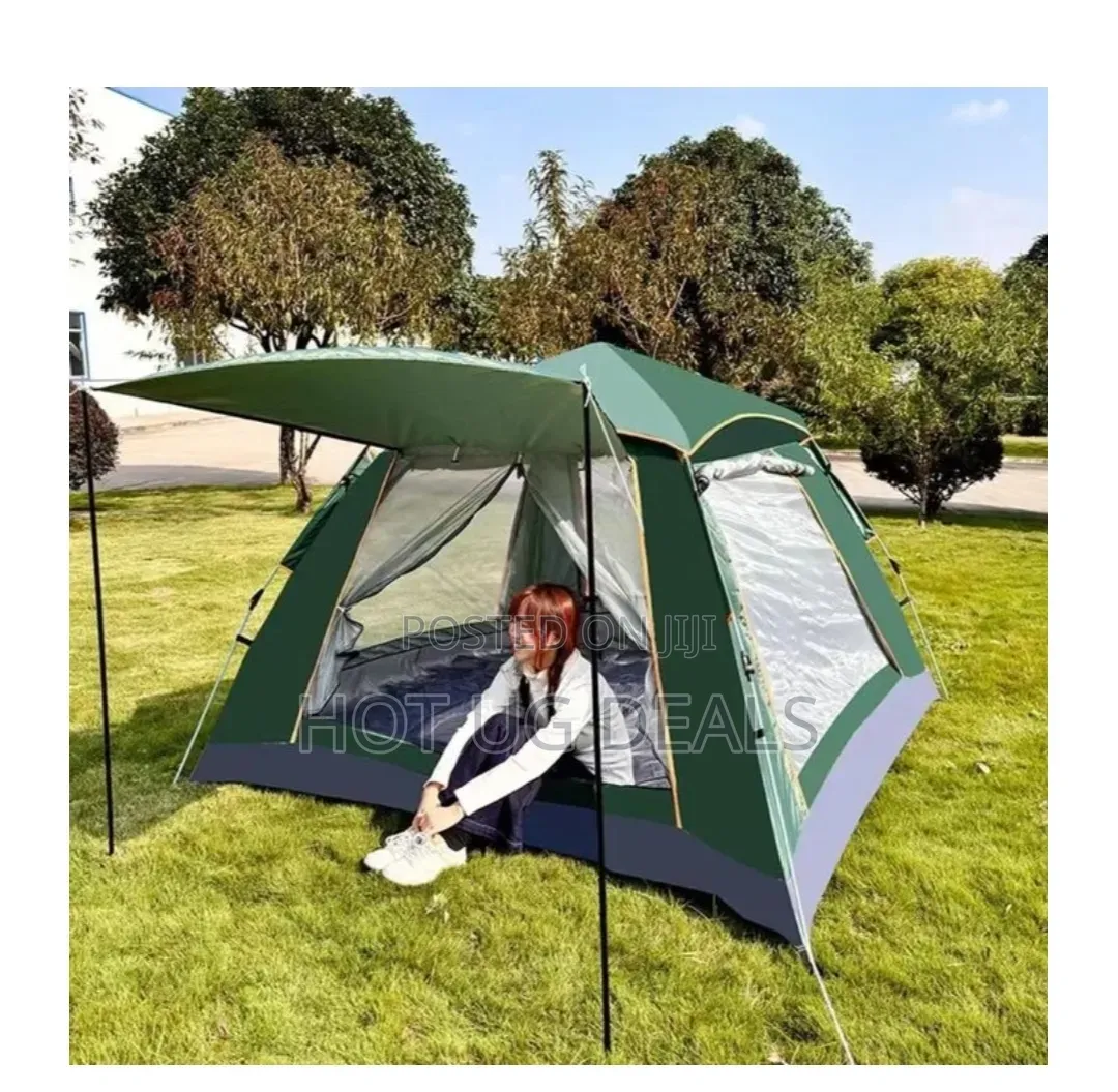 Automatic Camping Tent for 4 People - Multicolor