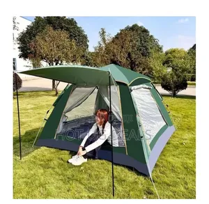 Automatic Camping Tent for 4 People - Multicolor