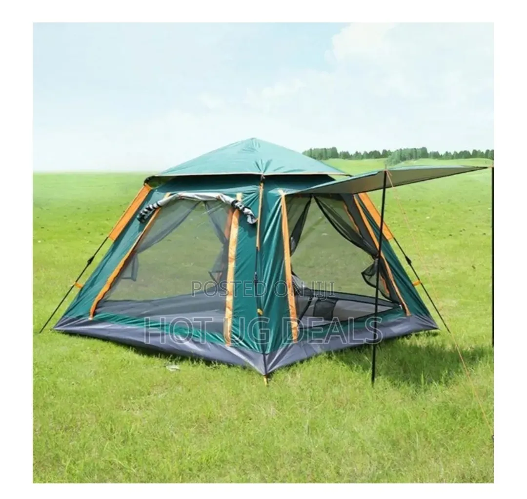 Automatic Camping Tent for 4 People - Multicolor