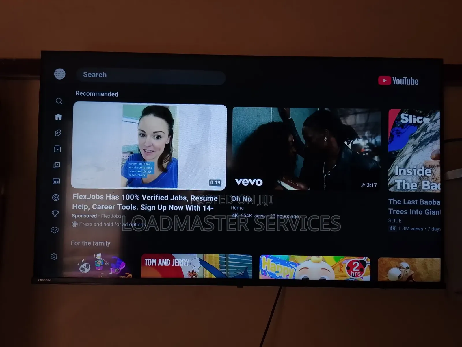 Hisense TV 40 Inch Smart With Inbuilt Decorder