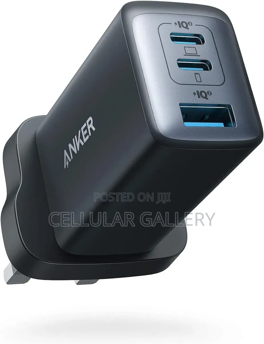 Anker Charger (65W, 3 Ports, GaN)