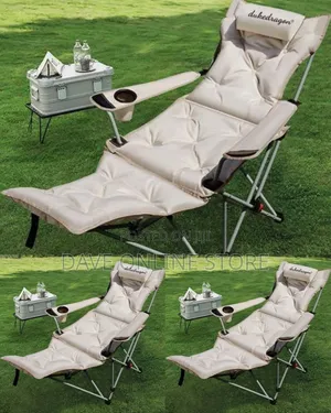 Foldable Camp Chair + Leg Rest