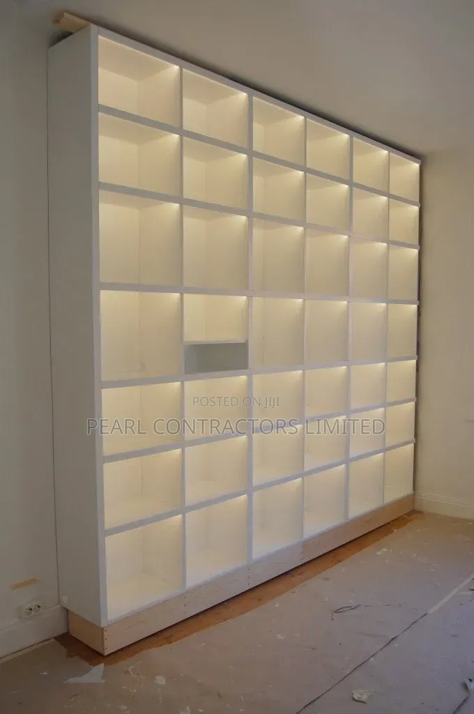Shelves and Shop Cabinets and General Partitions Services. Call Now