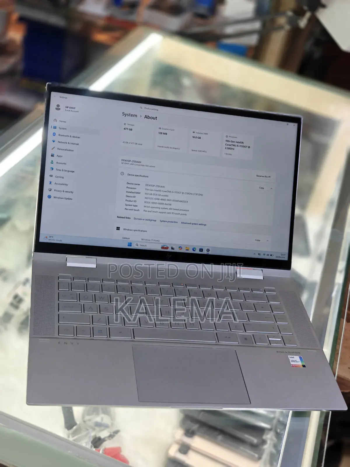 New HP Envy x360 Convertible 15 es2xx 16GB Intel Core i7 SSD 512GB