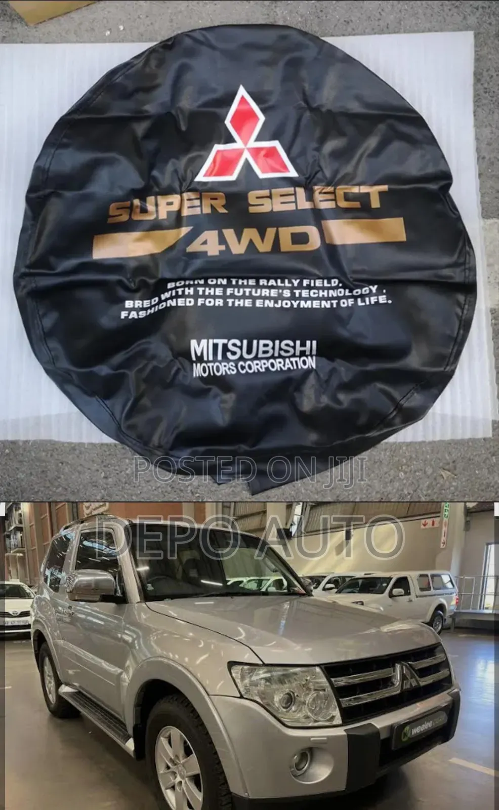 Mitsubishi Leather Tyre Cover