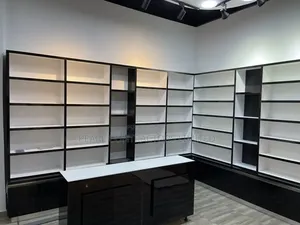 Shop Partitions and Elegant Shop Shelving and Cabinetry Works.