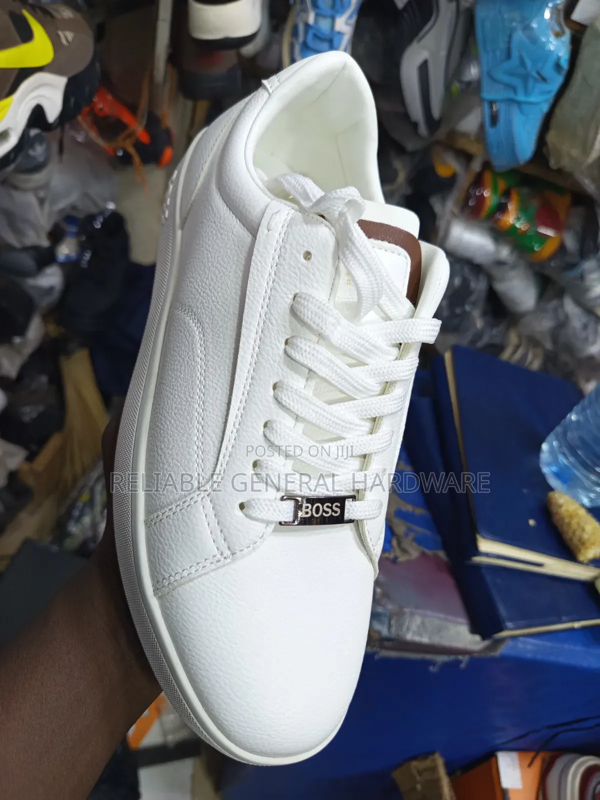 White Boss Sneakers Shoes