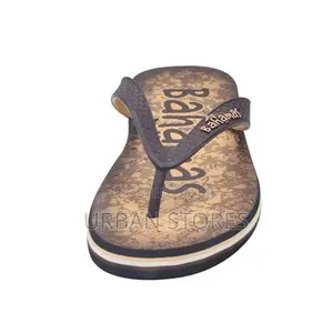 Bahamas Rubber Sole Men's Flip Flops Brown Slippers