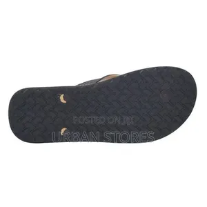 Bahamas Rubber Sole Men's Flip Flops Brown Slippers
