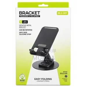 Aluminum Folding Phone Stand, Tablet Stand,Metal Rotating Phone Holder
