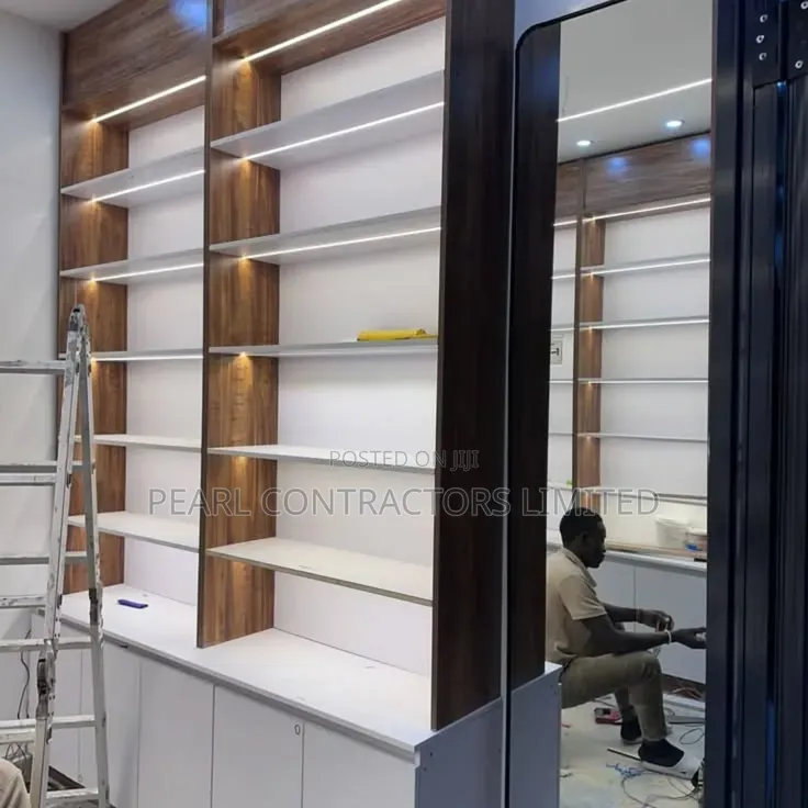Shop Partitions and Cabinetry Works and Shelving Installation