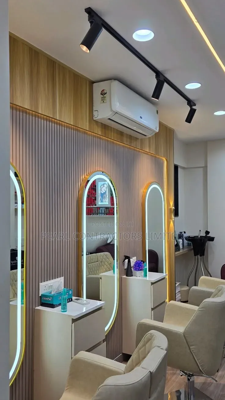 Salon Interior Setup, Partition and Cabinetry Works and Installation