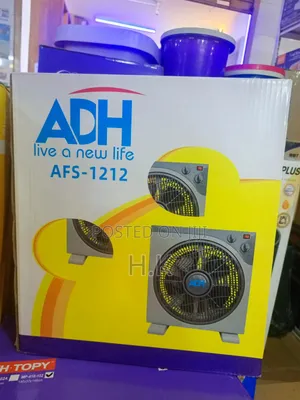 ADH 12-Inch Box Fan (Model AFS-1212).