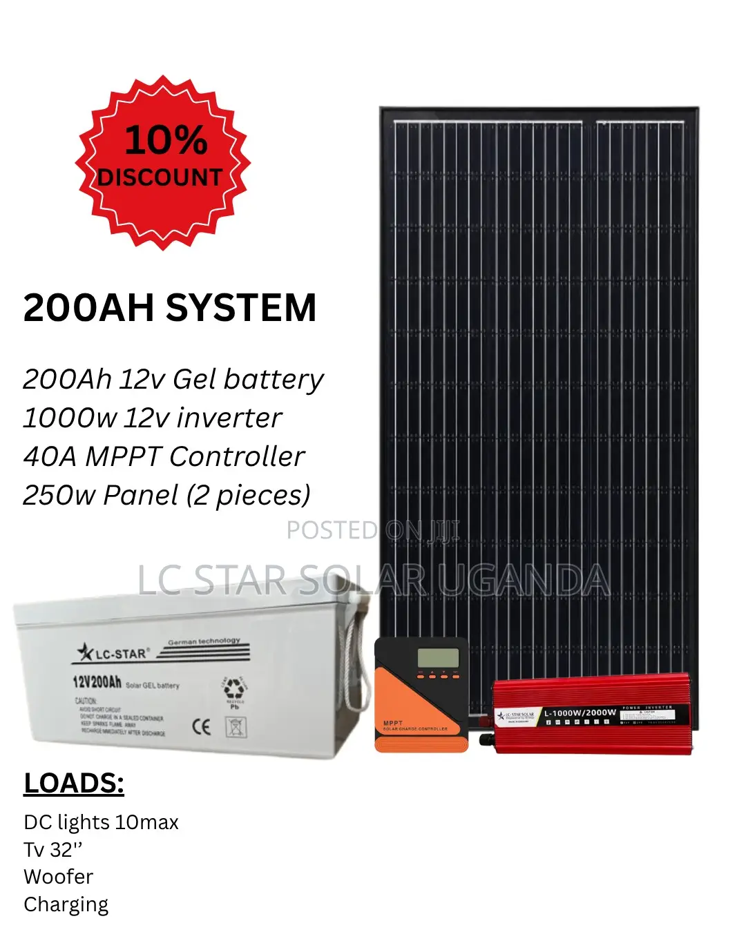 200Ah Complete Solar System
