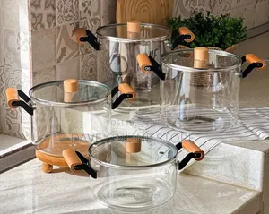 High Quality Glass Borosilicate Saucepans
