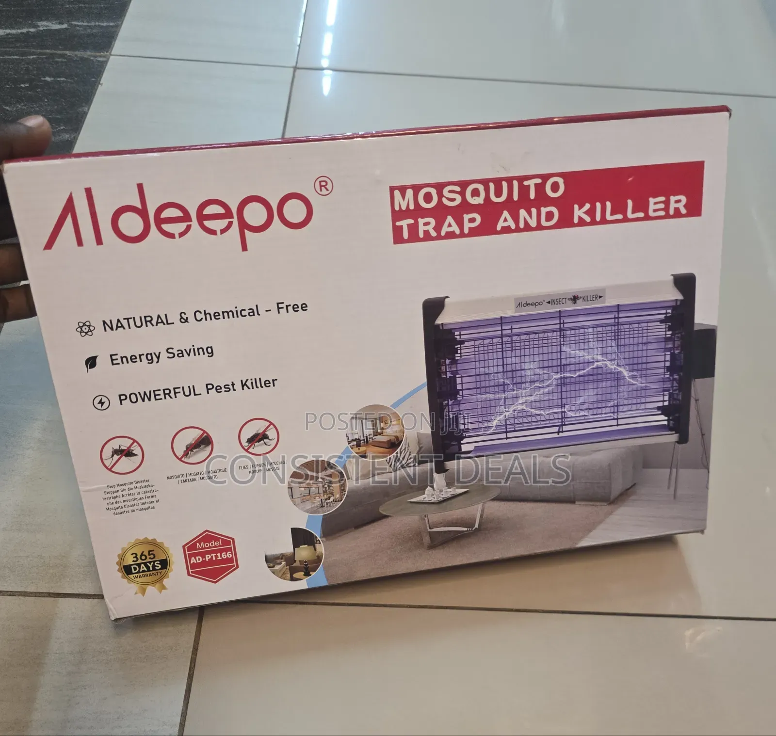 UV LED Anti-Fly Lamp, Touch Protection